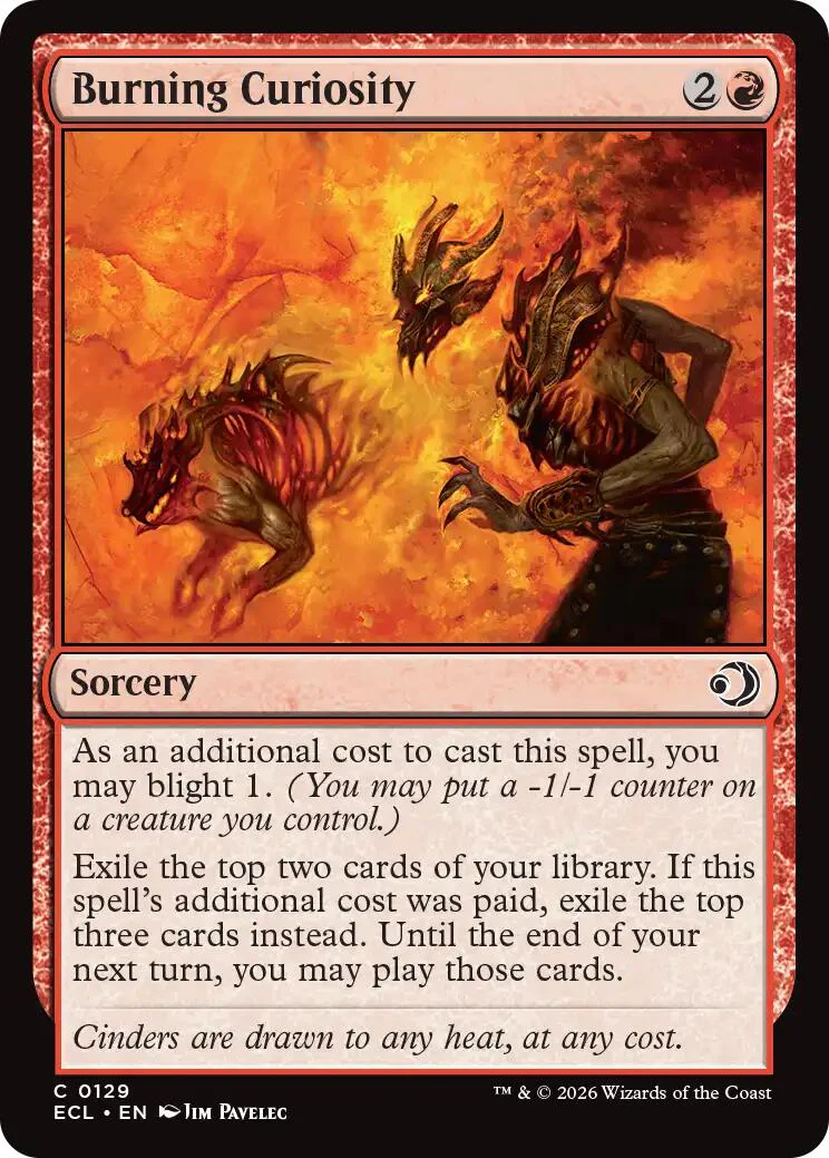Burning Curiosity [ECL - 129]