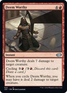 Deem Worthy [J22 - 520]