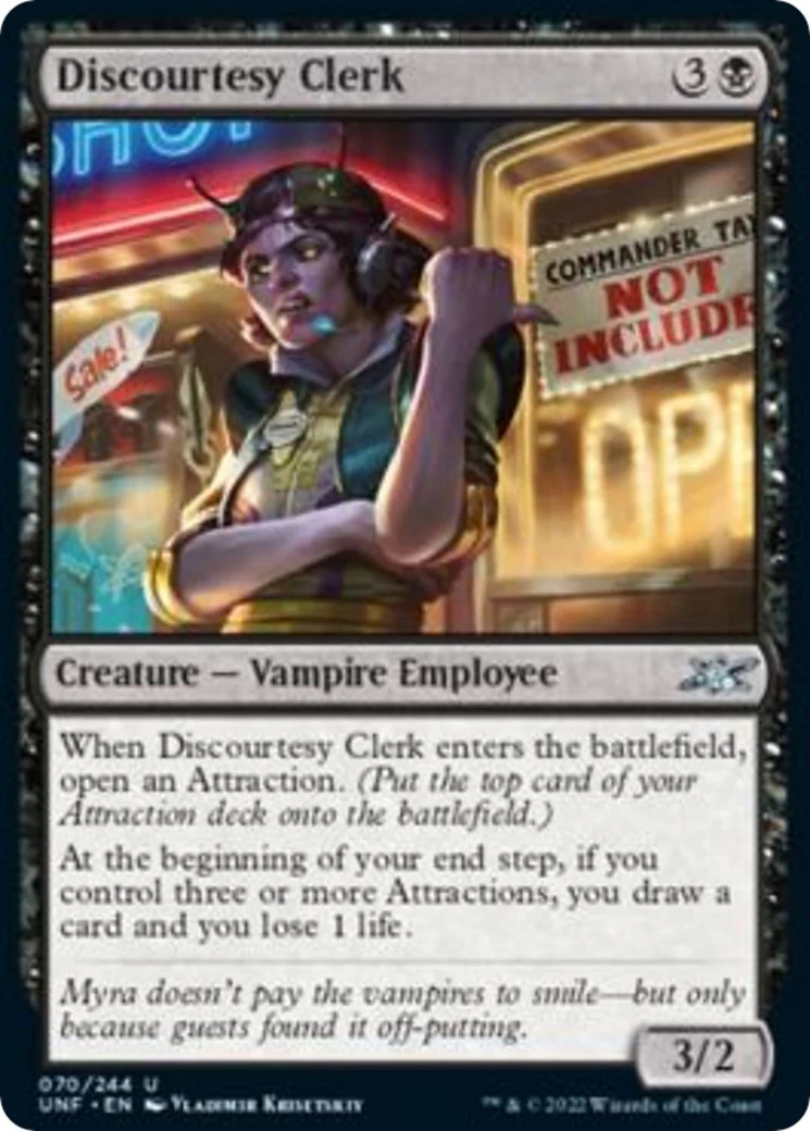 Discourtesy Clerk [UNF - 70]