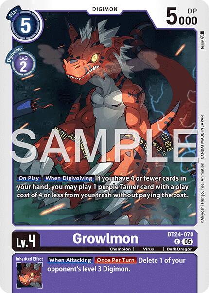 Growlmon [BT-24 - BT24-070 C]