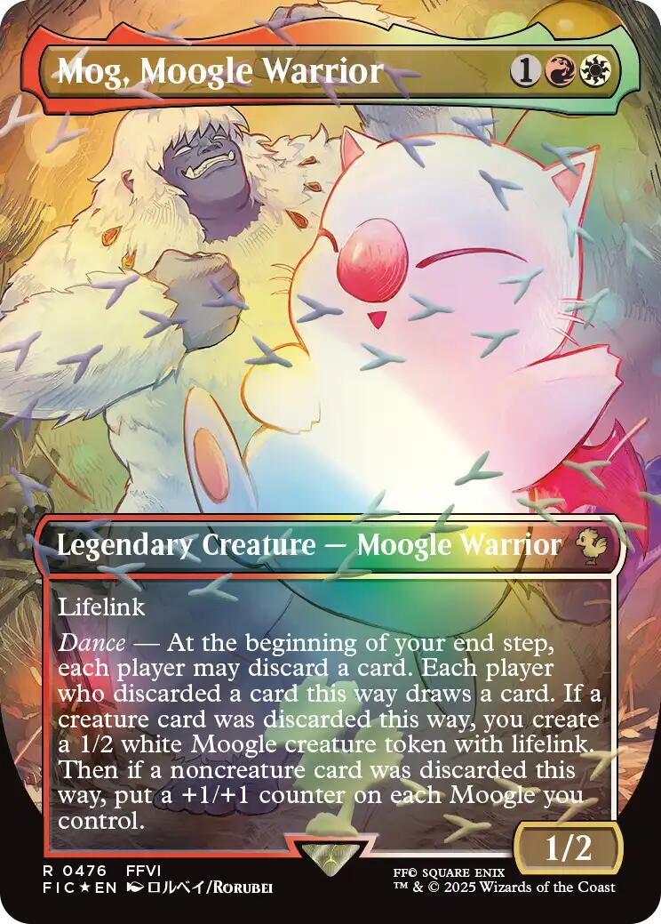 Mog, Moogle Warrior (Borderless) (Chocobo Track Foil) [FIC - 476]