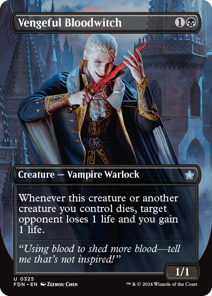 Vengeful Bloodwitch (Borderless) [FDN - 325]